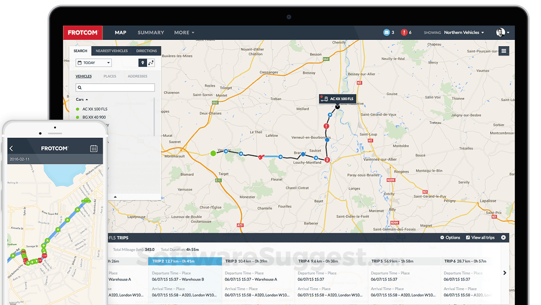 Frotcom Vehicle Tracking Screenshot1
